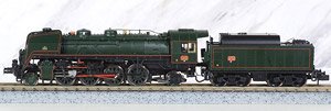 SNCF, 141R 1187 steam locomotive, boxpok wheels, green, big fuel tender ★外国形モデル (鉄道模型)