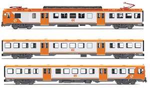 RENFE, 3-unit EMU Class UT 440, `Regionales`, Period V (3-Car Set) (Model Train)