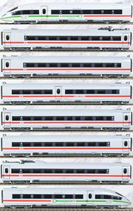 DB AG, ICE 4320 `Deutschlands schnellster Klimaschutzer`, white livery with green/red stripe, Period VI (8-Car Set) (Model Train)