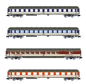 DB, 4-unit pack `Popfarben` express train, ep.IV (4両セット) ★外国形モデル (鉄道模型)