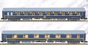DB CIWL, 2-unit pack of T2 sleeping Coaches, Period IV (2-Car Set) (Model Train)