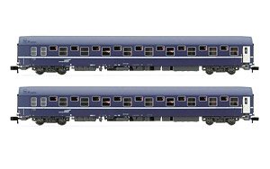 SNCF, 2-unit pack of T2 sleeping coaches, logo `casquette`, period IV-V (2両セット) (鉄道模型)