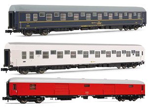 RENFE, 3-unit set T2 Renfe blue + T2 white + D8 red (3両セット) ★外国形モデル (鉄道模型)