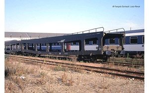 SNCF, 2-unit DD DEV 66 autotransporter, green with white logo Casquette, period V (2両セット) (鉄道模型)