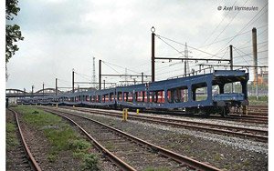 SNCB, 2-unit set DD DEV 66 autotransporter, blue livery (2-Car Set) (Model Train)