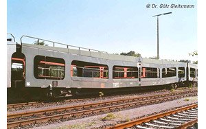 DB AG, 2-unit pack, DDm car transporter, green livery, period V (2両セット) ★外国形モデル (鉄道模型)