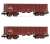 DR, 2-unit set 4-axle open wagons Eas, brown livery, loaded with scrap, period IV (2両セット) (鉄道模型) 商品画像1