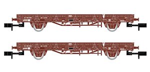 SNCF, 2-unit set, flat Wagons `V`, loaded with concrete sleepers, Period V (2-Car Set) (Model Train)