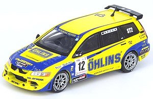 三菱 ランサー エボリューション IX ワゴン #12 `OHLINS` スーパー耐久 2006 13th 十勝24時間レース (ミニカー)