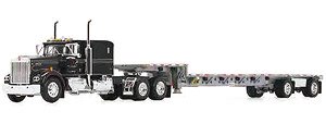 Kenworth W900A 40` Flattop Sleeper & Transcraft Step Deck Trailer `IMT Transport` (Diecast Car)