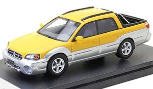 SUBARU BAJA Sport (2003) バハイエロー/シルバーストーンメタリック (ミニカー)