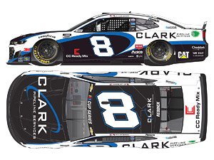 Tyler Reddick #8 Clark Pipeline Chevrolet Camaro NASCAR 2020 (Diecast Car)