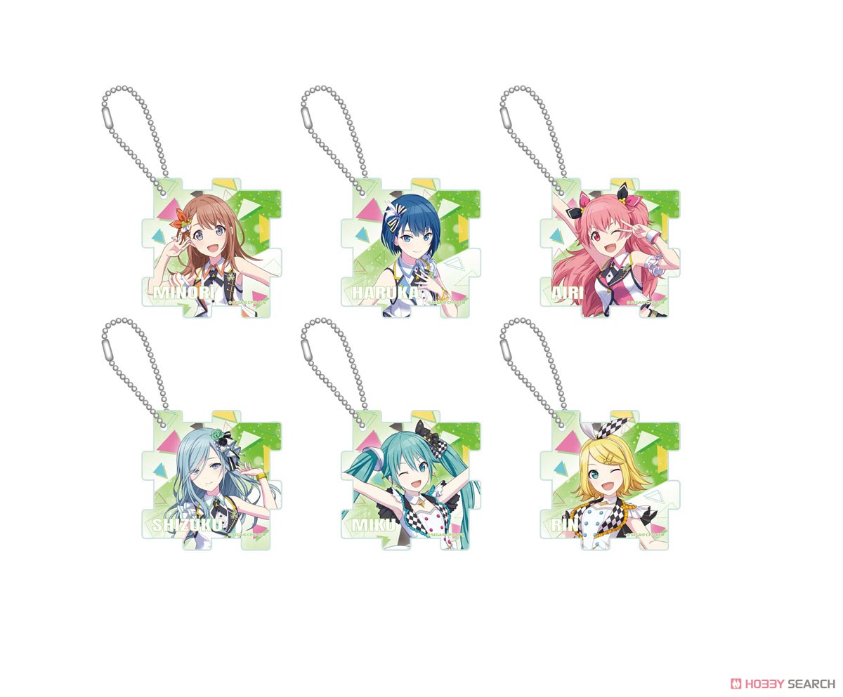 [Project Sekai: Colorful Stage feat. Hatsune Miku] Acrylic Puzzle Key Ring More More Jump! (Set of 6) (Anime Toy) Item picture1