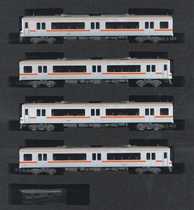 J.R. Type KIHA75 (1st Edition, Rapid `Mie`) Four Car Formation Set (w/Motor) (4-Car Set) (Pre-colored Completed) (Model Train)