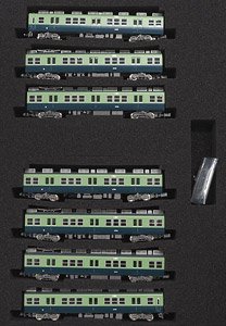 Keihan Series 2400 (1st Edition, Non-Renewaled Car) Seven Car Formation Set (w/Motor) (7-Car Set) (Pre-colored Completed) (Model Train)