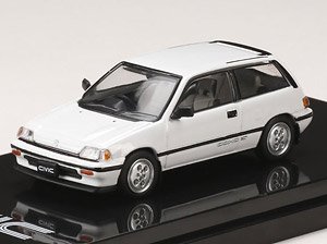 ホンダ CIVIC Si (AT) 1984 (ワンダーシビック) ホワイト (ミニカー)