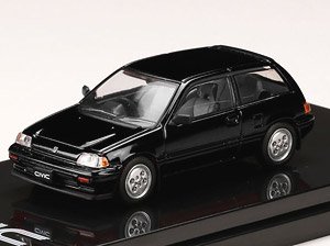 Honda Civic Si (AT) 1984 (Wonder Civic) Black (Custom Color) (Diecast Car)