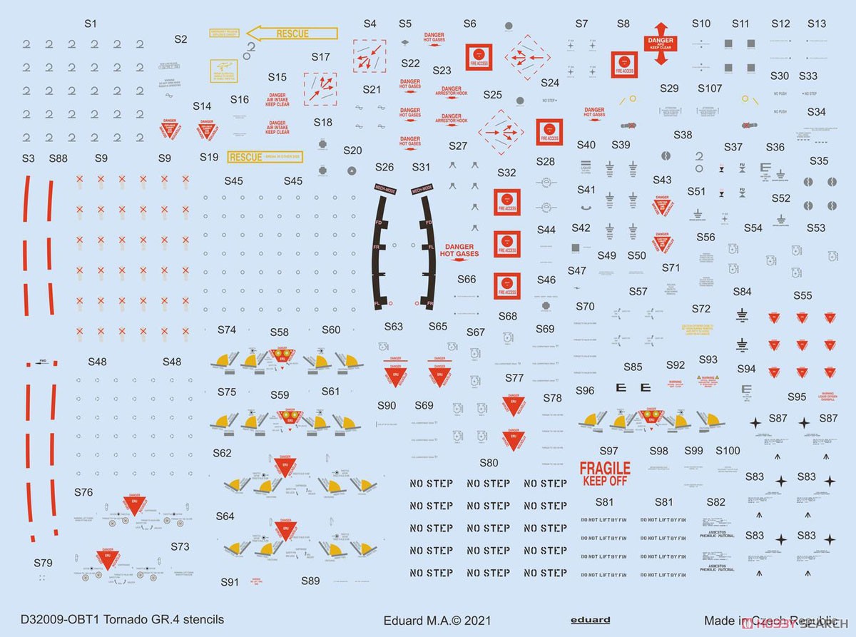 Tornado GR.4 Stencils (for Italeri) (Decal) Other picture1
