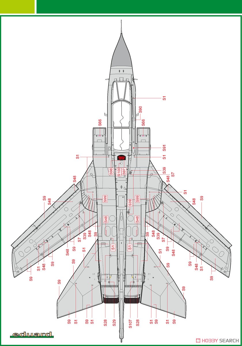 Tornado GR.4 Stencils (for Italeri) (Decal) Assembly guide4