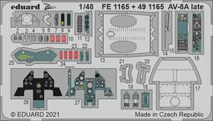 Zoom Etched Parts for AV-8A Late (for Kinetic) (Plastic model)