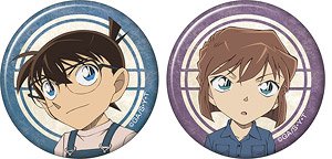 Detective Conan Can Badge Set Conan & Haibara (Anime Toy)