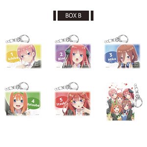 『五等分の花嫁∬』 ミニチュアキャンバスキーホルダー 01 第1弾 (6個セット) (キャラクターグッズ)