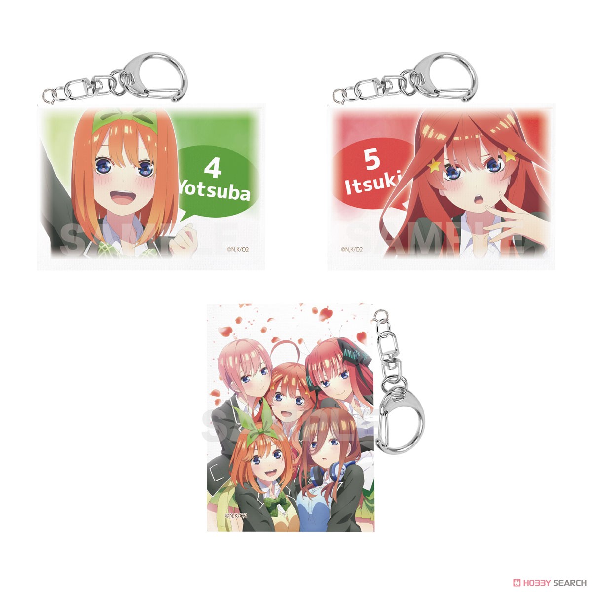 『五等分の花嫁∬』 ミニチュアキャンバスキーホルダー 01 第1弾 (6個セット) (キャラクターグッズ) 商品画像3