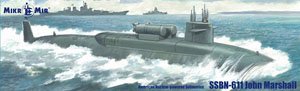 SSBN-611 John Marshall Nuclear Submarine (Plastic model)