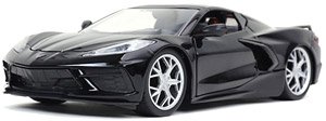 2020 シェビー コルベット スティングレイ グロッシーブラック (ミニカー)
