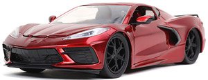 2020 シェビー コルベット スティングレイ キャンディーレッド (ミニカー)