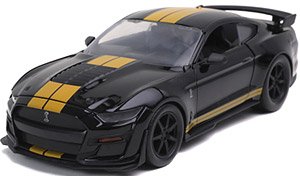 2020 フォード マスタング シェルビー GT500 グロッシーブラック/ゴールドライン (ミニカー)