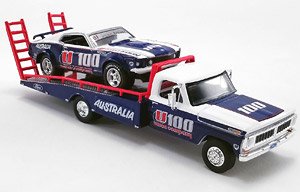 Allan Moffat - U100 - 1970 Ford F-350 Ramp Truck with U100 1969 Ford Trans Am Mustang (Diecast Car)