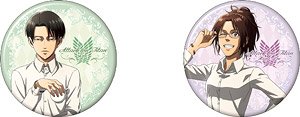 [Attack on Titan] Can Badge Set Levi & Hange (Anime Toy)