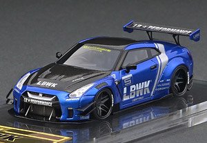 LB-WORKS Nissan GT-R R35 type 2 Blue (Diecast Car)