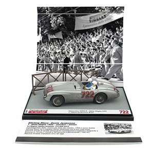 メルセデス 300 SLR 1955年ミッレミリア 1位 #722 Stirling Moss/Denis Jekinson (ミニカー)