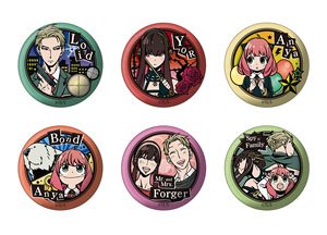 Spy x Family Kirie Series Washi Can Badge (Set of 6) (Anime Toy)