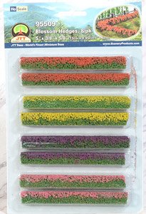 95509 (HO) Blossom Hedges (8 Pieces) (Model Train)