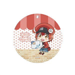 Cells at Work! Leather Coaster Key Ring 01 Red Blood Cell (Anime Toy)