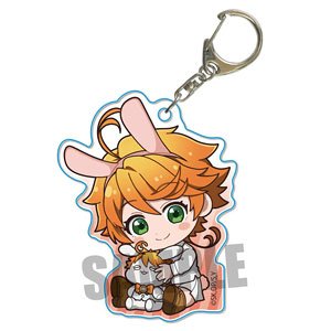 Gyugyutto Acrylic Key Ring Usamimi Ver. The Promised Neverland Emma (w/Ears) (Anime Toy)