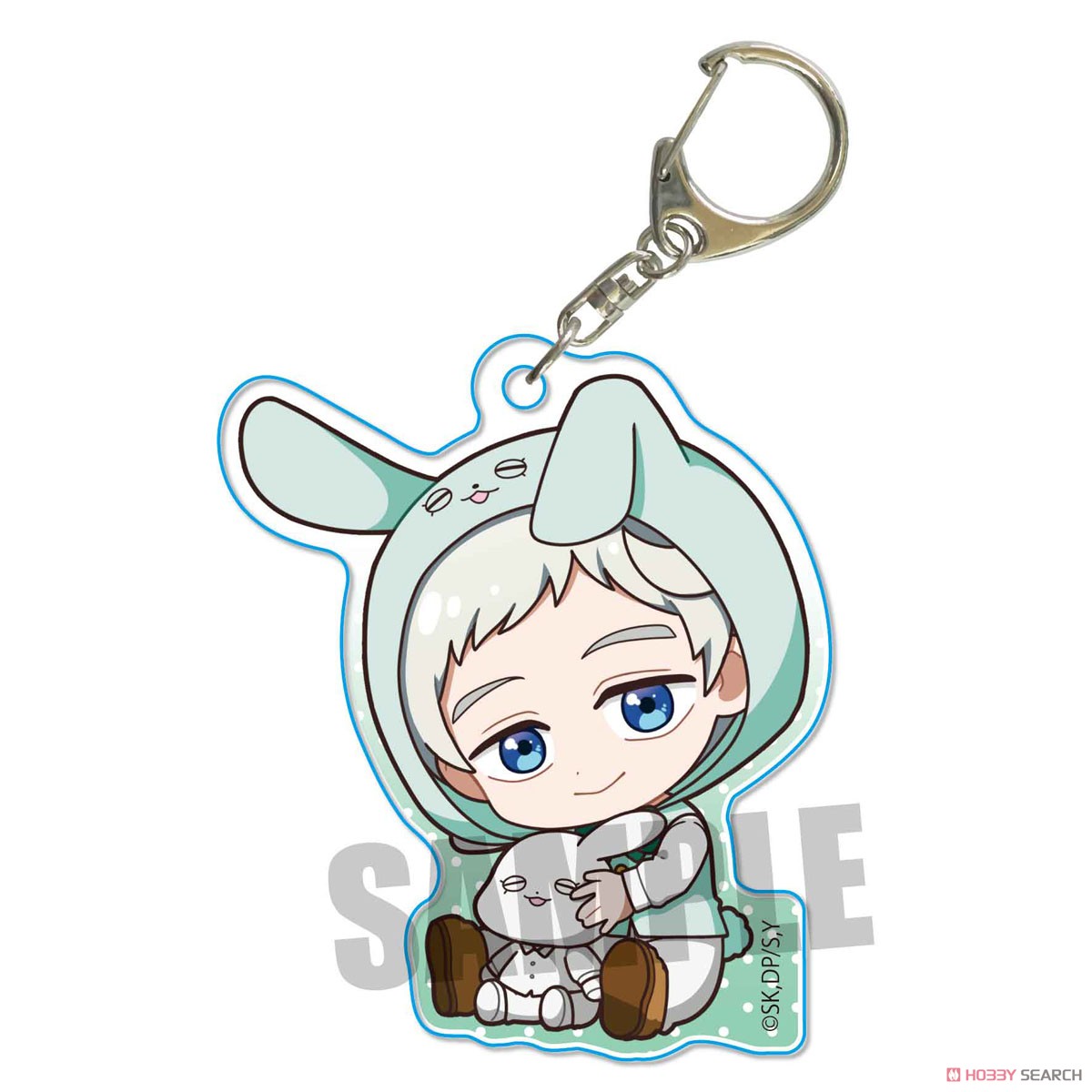 Gyugyutto Acrylic Key Ring Usamimi Ver. The Promised Neverland Norman (Hood) (Anime Toy) Item picture1