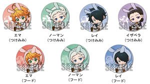 Trading Can Badge The Promised Neverland Gyugyutto Usamimi Ver. (Set of 7) (Anime Toy)