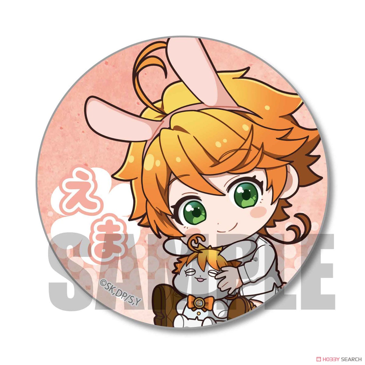 Trading Can Badge The Promised Neverland Gyugyutto Usamimi Ver. (Set of 7) (Anime Toy) Item picture2