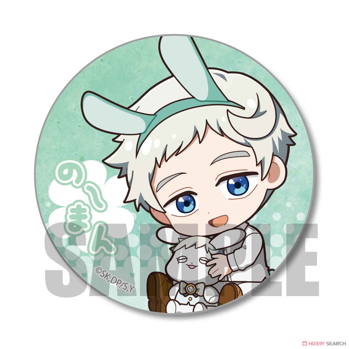 Trading Can Badge The Promised Neverland Gyugyutto Usamimi Ver. (Set of 7) (Anime Toy) Item picture3