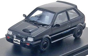 Nissan March Super Turbo (1989) Black Metallic (Diecast Car)