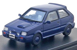 NISSAN MARCH SUPER TURBO (1989) トワイライトブルー (ミニカー)