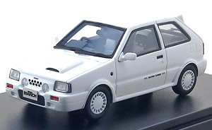 NISSAN MARCH SUPER TURBO (1989) クリスタルホワイト (ミニカー)