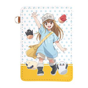 はたらく細胞 レザーパスケース 02 血小板､乳酸菌 (キャラクターグッズ)