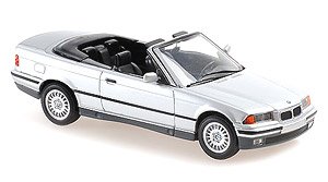 BMW 3-Series Cabriolet 1993 Silver Metallic (Diecast Car)