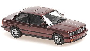 BMW 3-Series (E30) 1989 Red Metallic (Diecast Car)