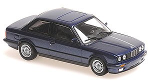 BMW 3-Series (E30) 1989 Blue Metallic (Diecast Car)